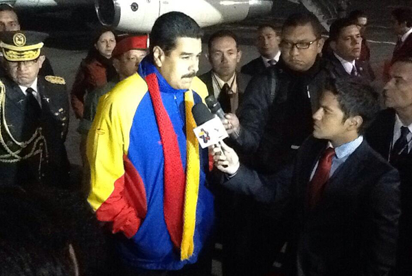 El presidente venezolano ofreció declaraciones a su llegada a suelo ecuatoriano (Foto:PrensaMiraflores)