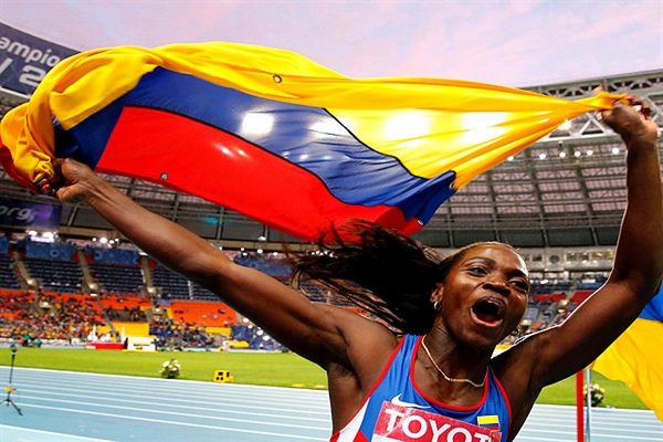 La colombiana obtuvo un registro de 14,85 metros en su segundo intento. (Foto: Archivo)