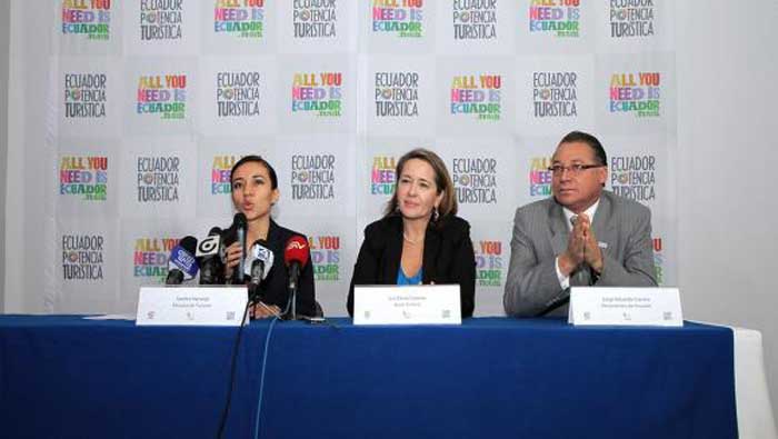 Naranjo indicó que los reconocimientos internacionales ayudarán a Ecuador a impulsar la industria del turismo