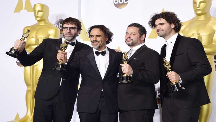 Inárritu compartió con los argentinos Armando Bo, Nicolás Giabone y el estadounidense Alexander Dinelaris Jr la distinción por mejor guión original
