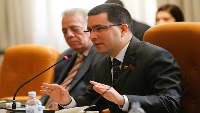 El vicepresidente de Venezuela, Jorge Arreaza, afirmó que Guyana siempre ha sabido que nació sin ese territorio y que podría aprovecharse de sus recursos.