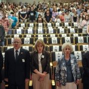 Homenaje a los 43 en la Universidad Nacional de Lanús, Argentina. 