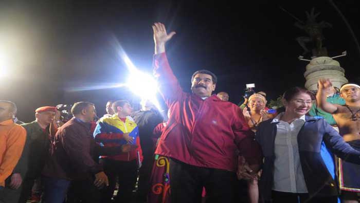 Maduro acompañó a los pueblos indígenas durante el evento