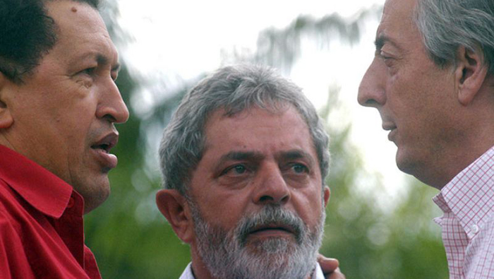 Tres expresidentes jugaron un papel protagónico contra el ALCA: Hugo Chávez, Lula Da Silva y Néstor Kirchner.