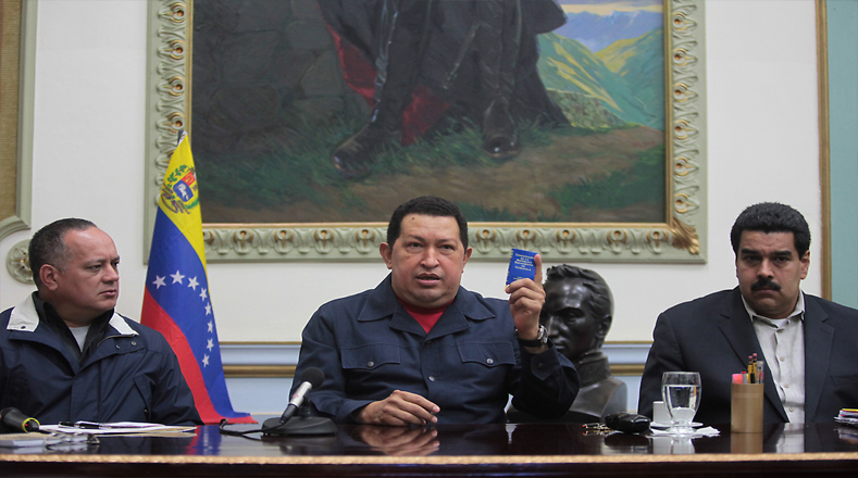 El 8 de diciembre de 2012, el presidente en ejercicio entonces en Venezuela, le reiteró a su pueblo que pasará lo que pasará "el país seguirá teniendo Patria". 