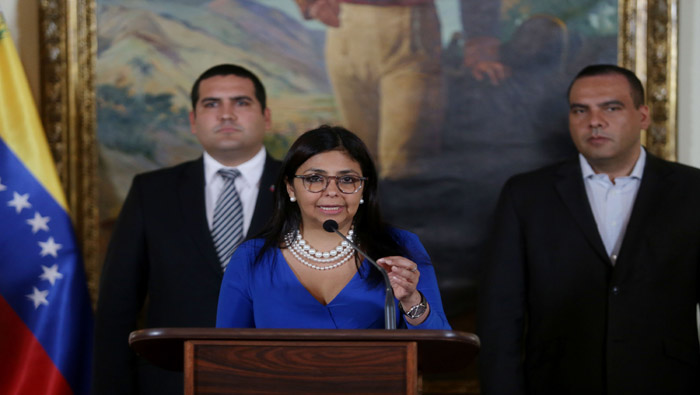 La canciller de Venezuela, Delcy Rodríguez, aseguró que su país hará valer sus derechos.