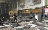 Autoridades evacuaron las instalaciones del aeropuerto tras el ataque.