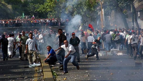 On April 11, 2002 the Venezuelan right, with the help of media power, created a tense situation to pit Venezuelans against each other, leading to a coup for 48 hours against President Hugo Chavez.