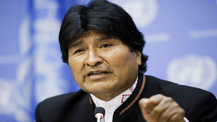 Morales expresó su rechazo ante las pretensiones de EE.UU.