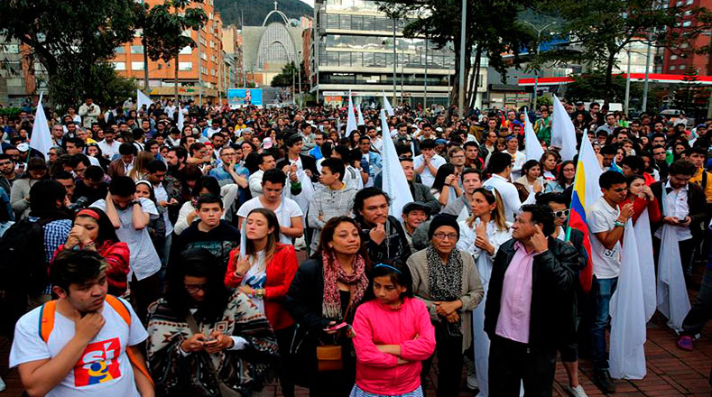 Partidarios del Sí salieron a las calles y expusieron el por qué de su voto. Afirmaron que aún creen en una Colombia de paz.
