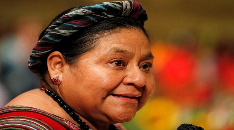 La activista guatemalteca fue homenajeada por el 25° aniversario del premio Nobel de la Paz que le otorgaron en 1992.