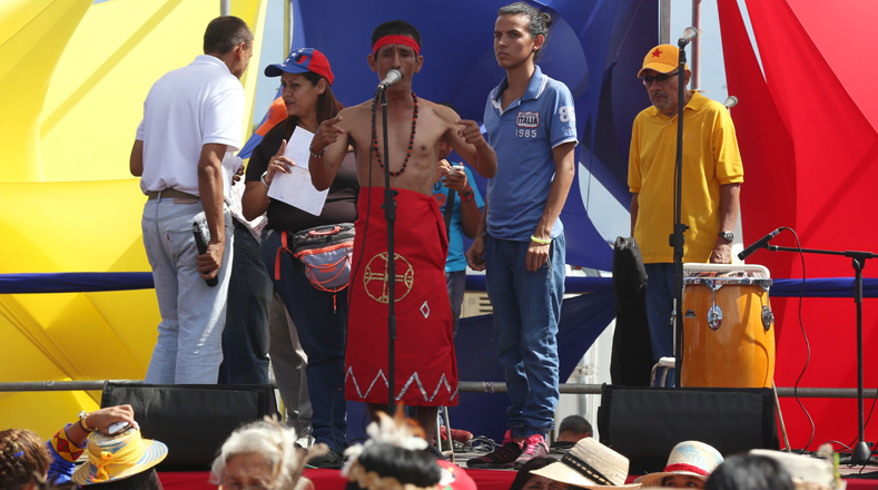 Representantes de pueblos originarios abogaron por la prevalencia de la paz y la soberanía.