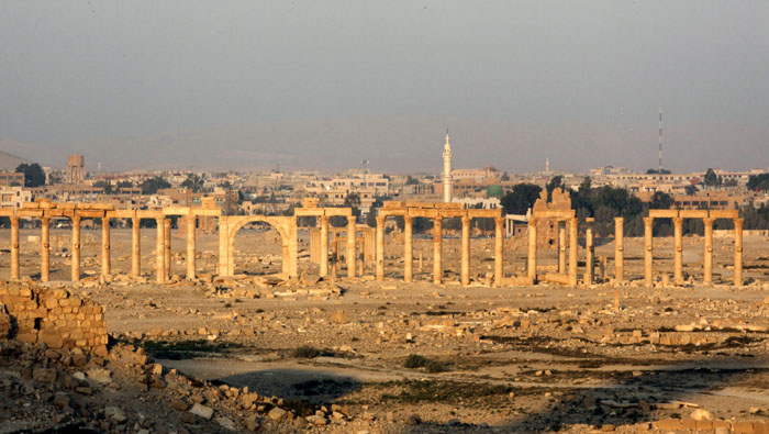 Los fuerzas rusas informaron que se completó el desminado de la ciudad siria Palmira.