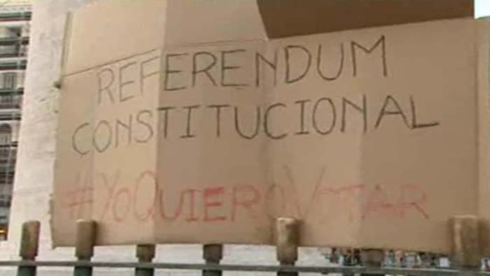El pueblo español reclama una reforma social en la constitución