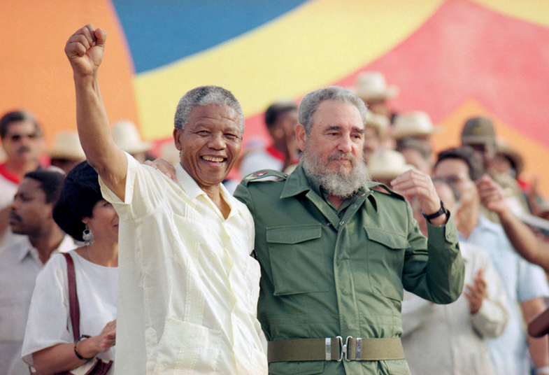 South African freedom fighter and former President Nelson Mandela visited Fidel in Cuba in 1991. Cuba's commitment to African independence was substantial and something that many Africans continue to hail.