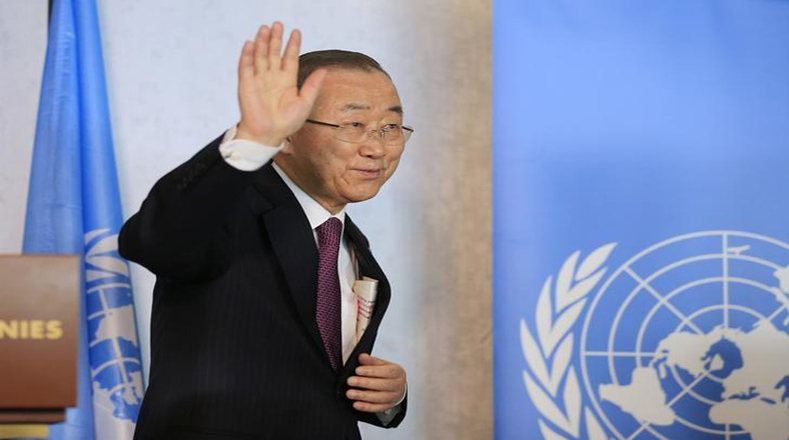 El ex secretario general de la ONU,Ban Ki-moon.