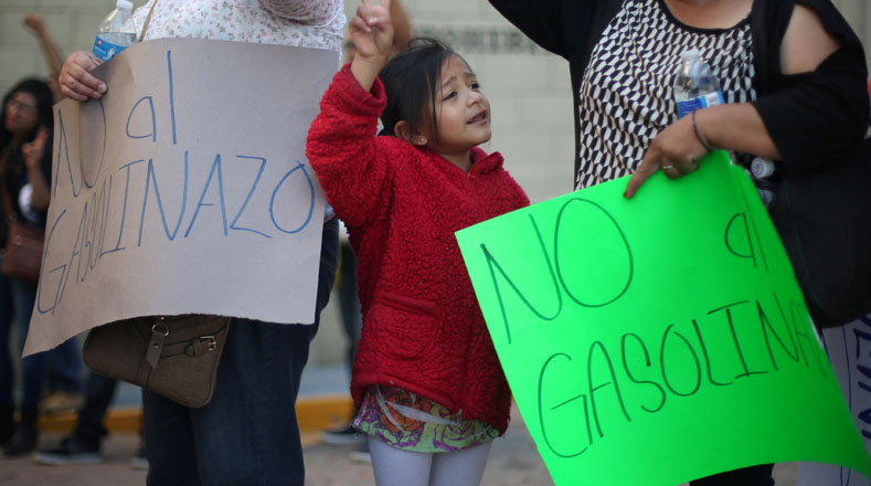 Protestas en México por gasolinazo