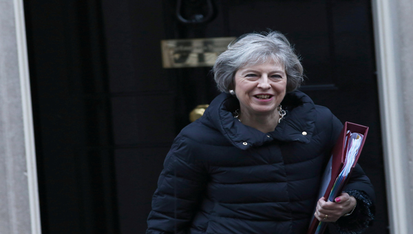 La primera ministra británica estará en Washington el próximo viernes.