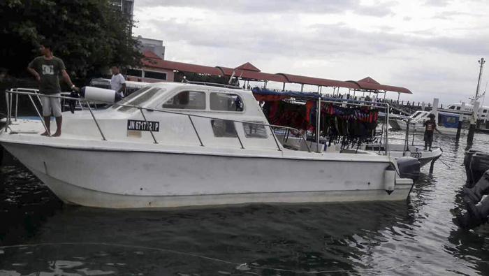 El barco partió desde Kota Kinabalu, capital de la provincia de Sabah.