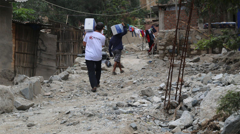 Al menos 72.000 personas resultaron afectadas por las lluvias en varios distritos de Perú.
