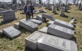 La ola de amenazas sigue a varios incidentes registrados contra la comunidad judía, donde profanaron docenas de lápidas en cementerios judíos en las ciudades de Filadelfia y San Luis.