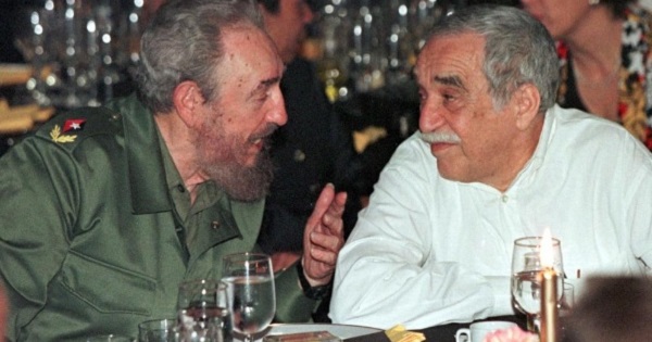 Late Cuban Leader Fidel Castro with Colombian writer Gabriel Garcia Marquez
