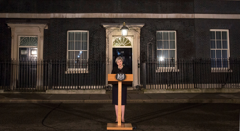 La primera ministra Theresa May se ha pronunciado en una rueda de prensa frente al número 10 de Downing y se ha solidarizado con las víctimas.