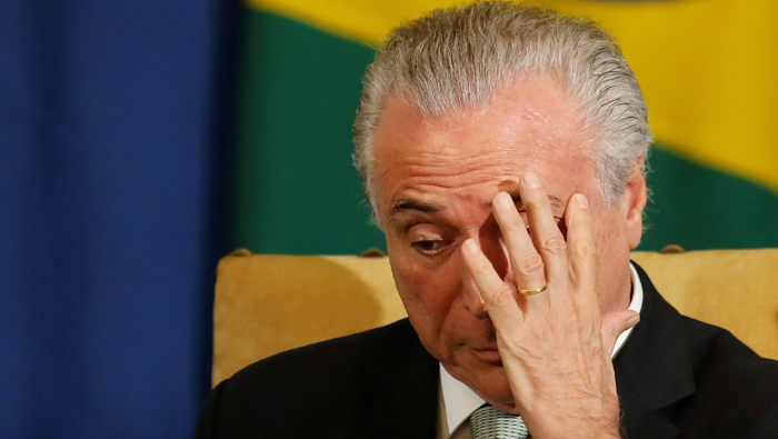 Temer podría enfrentar un juicio político como el que impulso contra la presidenta electa Dilma Rousseff.