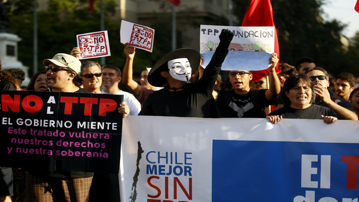 En marzo pasado, activistas y organizaciones civiles manifestaron su rechazo ante la reactivación del TPP.