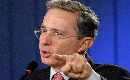Alvaro Uribe, former president of Colombia and far-right leader.