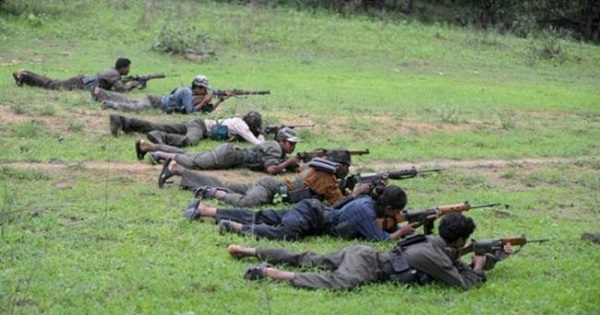 Indian Maoist rebels practice their shooting skills at a training camp in a forested area of the central state of Chhattisgarh.