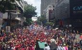 Las mujeres revolucionarias expresaron su respaldo a la convocatoria de Asamblea Constituyente del presidente Nicolás Maduro. 