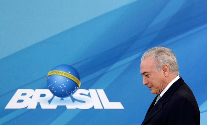 Michel Temer llega un año de gobierno en Brasil.