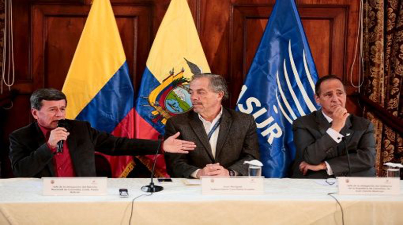 Ambas delegaciones colombianas sostendrán un encuentro con el presidente ecuatoriano Rafael Correa.