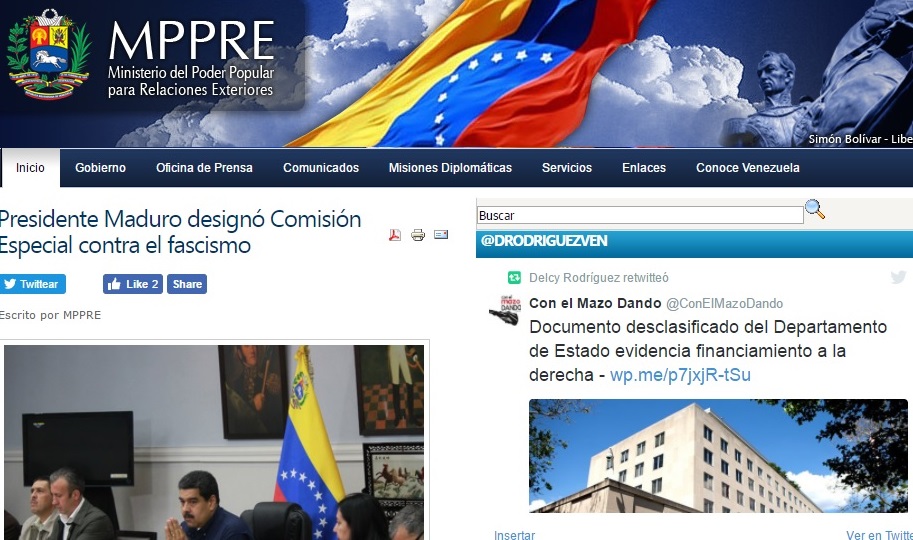 Internet será también plataforma para frenar las campañas mediáticas contra Venezuela.