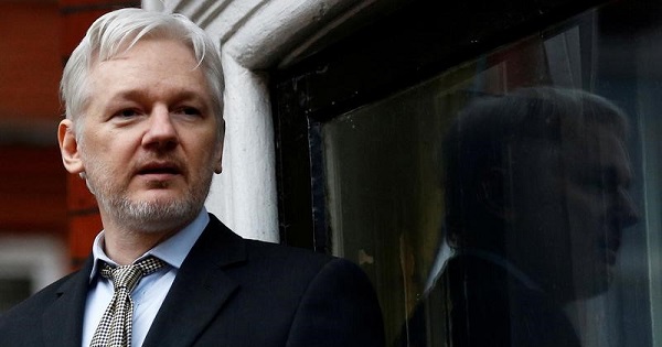 WikiLeaks founder Julian Assange makes a speech from the balcony of the Ecuadorean Embassy, in central London, Britain, on February 5, 2016.