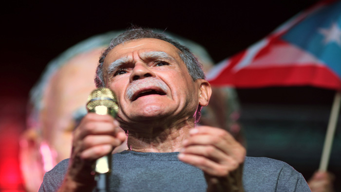 Oscar López Rivera el pasado 17 de mayo en San Juan.