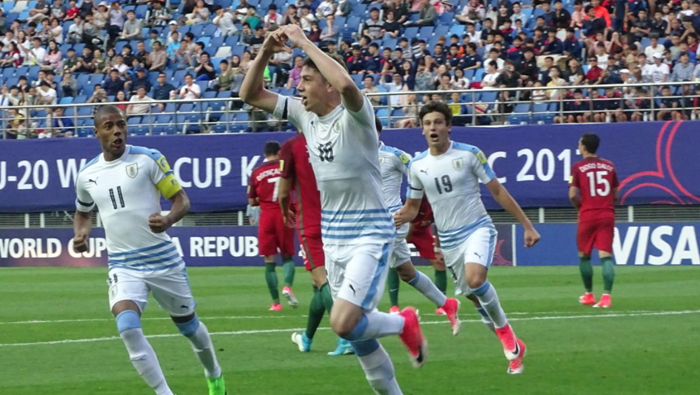 Tras finalizar el tiempo reglamentario 2-2, en una ronda de penales Uruguay se impuso 5-4 a Portugal.