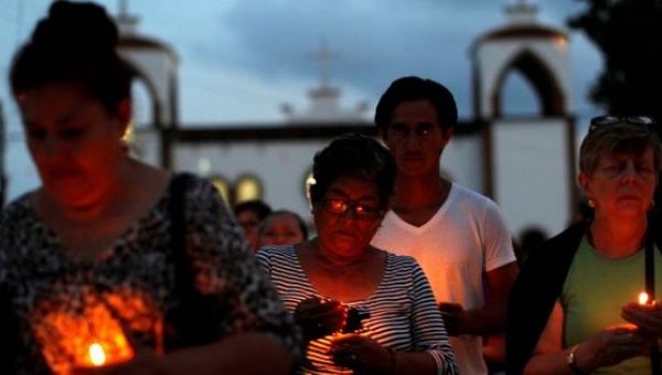 Mothers of missing sons whose remains were found in Palmas de Abajo, Veracruz, Mexico March 16, 2017