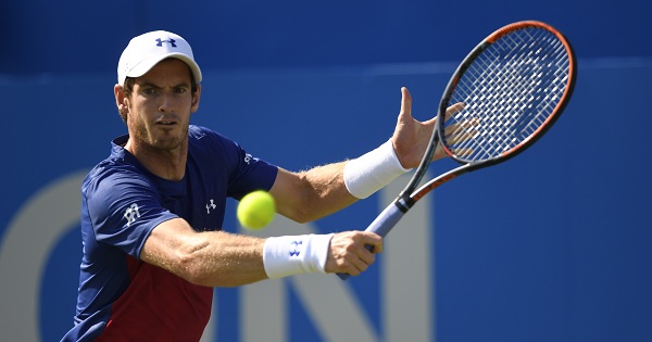 Great Britain's Andy Murray in his first round match in the Aegon Championships, in Queen’s Club, London, on June 20, 2017.