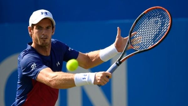 Great Britain's Andy Murray in his first round match in the Aegon Championships, in Queen’s Club, London, on June 20, 2017.