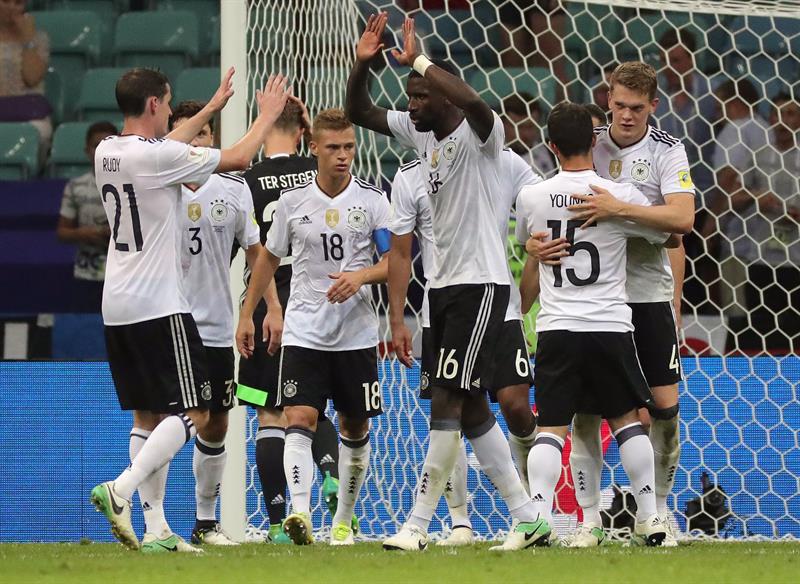 El encuentro de este jueves en la ciudad rusa de Sochi culminó con el marcador 4-1 a favor del equipo germano.