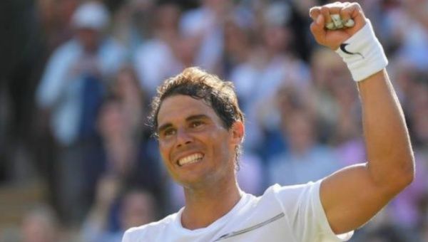 Two-time Wimbledon champ Rafael Nadal cruised into the second round.