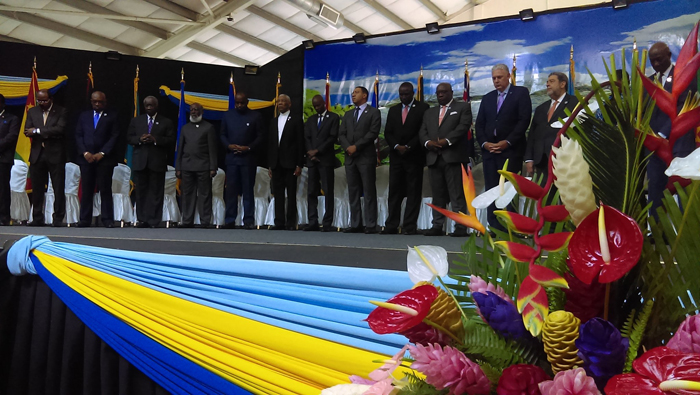 Solo dos de los 15 mandatarios que integran la Caricom no estuvieron presentes en la reunión, el primer ministro de Belice, Dean Barrow, y el presidente de Surinam, Desi Bouterse.
