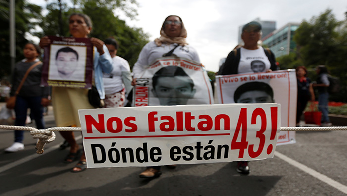 Los 43 jóvenes están desaparecidos desde septiembre de 2014.