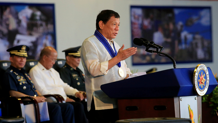 El mandatario filipino ha iniciado una ofensiva contra los grupos extremistas en el país.
