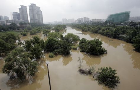 las lluvias han afectado fuertemente la ciudad de Incheon