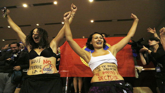 Opinion polls show about 70 percent of Chileans favor easing the abortion ban.