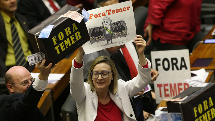Brasil amanece con protestas para pedir investigación contra Temer