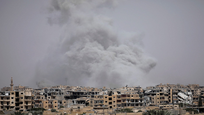 Al-Raqa es una de las ciudades sirias asediadas por la coalición.